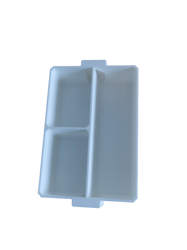 Modules "godets" multi cases pour boite de rangement compact